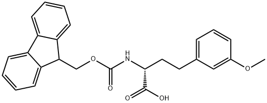 N-Fmoc-(R)-3-methoxy-homophenylalanine 구조식 이미지