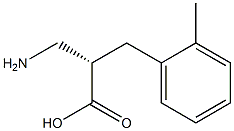 (S)-3-amino-2-(2-methylbenzyl)propanoicacid Structure