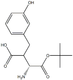 Boc-(R)-3-amino-2-(3-hydroxybenzyl)propanoicacid Structure