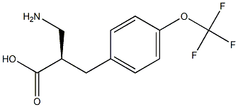 (R)-3-amino-2-(4-(trifluoromethoxy)benzyl)propanoicacid Structure