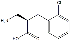 (R)-3-amino-2-(2-chlorobenzyl)propanoicacid Structure