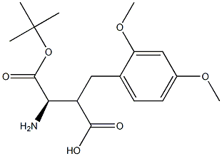Boc-(R)-3-amino-2-(2,4-dimethoxybenzyl)propanoicacid Structure