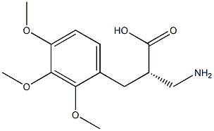 (S)-3-amino-2-(2,3,4-trimethoxybenzyl)propanoicacid Structure