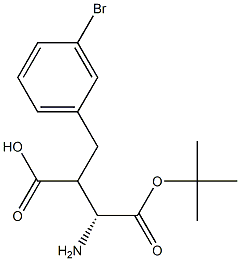 Boc-(R)-2-(3-bromobenzyl)-3-aminopropanoicacid Structure