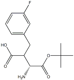 Boc-(R)-3-amino-2-(3-fluorobenzyl)propanoicacid Structure