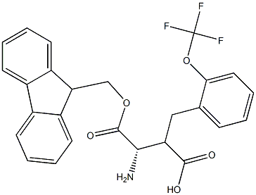 Fmoc-(S)-3-amino-2-(2-(trifluoromethoxy)benzyl)propanoicacid Structure