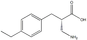 (S)-3-amino-2-(4-ethylbenzyl)propanoicacid Structure