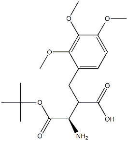 Boc-(R)-3-amino-2-(2,3,4-trimethoxybenzyl)propanoicacid Structure