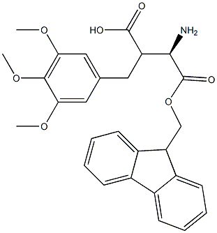 Fmoc-(R)-3-amino-2-(3,4,5-trimethoxybenzyl)propanoicacid Structure