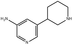 3-Amino-5-(piperidin-3-yl)pyridine Structure