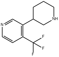 3-(piperidin-3-yl)-4-(trifluoromethyl)pyridine Structure