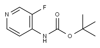 tert-Butyl 3-fluoropyridin-4-ylcarbamate Structure