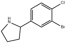 2-(3-bromo-4-chlorophenyl)pyrrolidine Structure