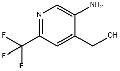 (5-Amino-2-trifluoromethyl-pyridin-4-yl)-methanol Structure