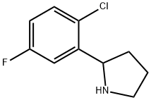 2-(2-chloro-5-fluorophenyl)pyrrolidine Structure