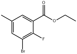 Ethyl 3-bromo-2-fluoro-5-methylbenzoate Structure