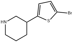 2-Bromo-5-(piperidin-3-yl)thiophene 구조식 이미지