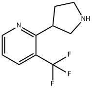 2-(Pyrrolidin-3-yl)-3-(trifluoromethyl)pyridine Structure