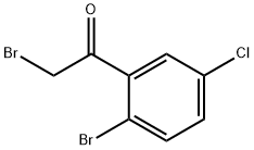 2-bromo-1-(2-bromo-5-chlorophenyl)ethanone Structure