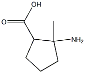 2-Amino-2-methyl-cyclopentanecarboxylic acid 구조식 이미지