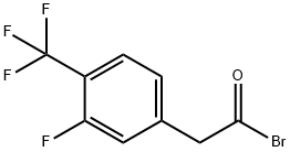 3-fluoro-4-(trifluormethyl) phenacyl bromide Structure