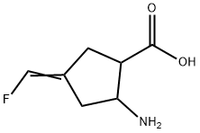 2-Amino-4-fluoromethylene-cyclopentanecarboxylic acid Structure