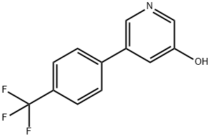 3-Hydroxy-5-(4-trifluoromethylphenyl)pyridine 구조식 이미지