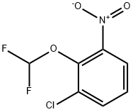 1-CHLORO-2-(DIFLUOROMETHOXY)-3-NITROBENZENE 구조식 이미지