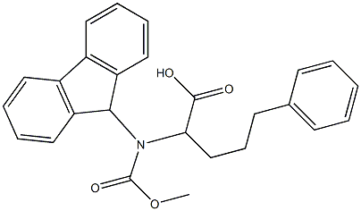 2-(9H-fluoren-9-ylmethoxycarbonylamino)-5-phenylpentanoic acid Structure