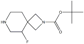 tert-butyl 5-fluoro-2,7-diazaspiro[3.5]nonane-2-carboxylate 구조식 이미지