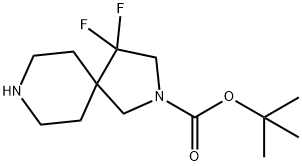 tert-butyl 4,4-difluoro-2,8-diazaspiro[4.5]decane-2-carboxylate 구조식 이미지