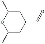 (2R,6S)-2,6-dimethyltetrahydro-2H-pyran-4-carbaldehyde Structure