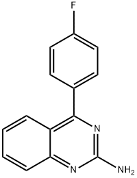 2-Amino-4-(4-fluorophenyl)quinazoline Structure