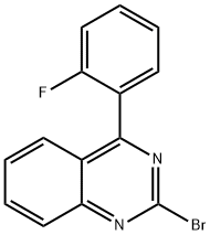 2-Bromo-4-(2-fluorophenyl)quinazoline 구조식 이미지