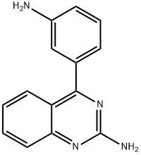 2-Amino-4-(3-aminophenyl)quinazoline Structure