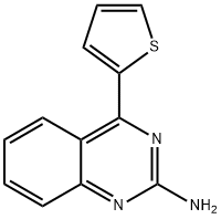 2-Amino-4-(2-thienyl)quinazoline Structure