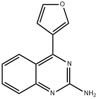 2-Amino-4-(3-furyl)quinazoline 구조식 이미지