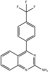2-Amino-4-(4-trifluoromethylphenyl)quinazoline 구조식 이미지