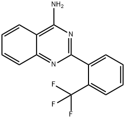 4-Amino-2-(2-trifluoromethylphenyl)quinazoline 구조식 이미지