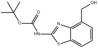 (4-Hydroxymethyl-benzothiazol-2-yl)-carbamic acid tert-butyl ester Structure