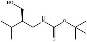 Boc-(R)-2-(aminomethyl)-3-methylbutan-1-ol Structure