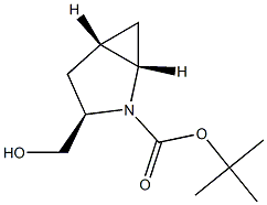 tert-butyl (1S,3R,5S)-3-(hydroxymethyl)-2-azabicyclo[3.1.0]hexane-2-carboxylate Structure