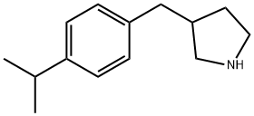 3-{[4-(propan-2-yl)phenyl]methyl}pyrrolidine Structure