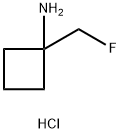 1-(fluoromethyl)cyclobutan-1-amine hydrochloride Structure