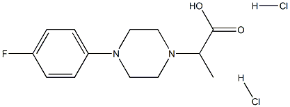 2-[4-(4-fluorophenyl)piperazin-1-yl]propanoic acid dihydrochloride Structure