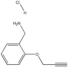 [2-(prop-2-yn-1-yloxy)phenyl]methanamine hydrochloride 구조식 이미지