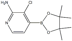 3-chloro-4-(4,4,5,5-tetramethyl-1,3,2-dioxaborolan-2-yl)pyridin-2-amine Structure