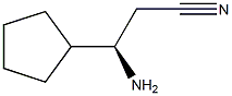 (3R)-3-AMINO-3-CYCLOPENTYLPROPANENITRILE Structure