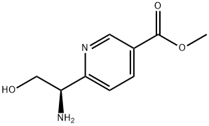 METHYL 6-((1R)-1-AMINO-2-HYDROXYETHYL)PYRIDINE-3-CARBOXYLATE Structure