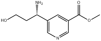 METHYL 5-((1S)-1-AMINO-3-HYDROXYPROPYL)PYRIDINE-3-CARBOXYLATE Structure